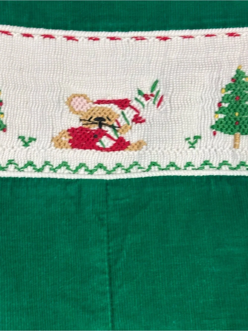 Anavini NWT Baby Boy 24M Green Smocked Corduroy Overalls Holiday Christmas